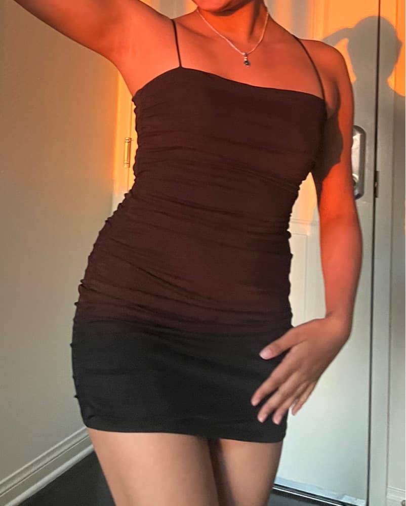Black Mini Dress - Image 3