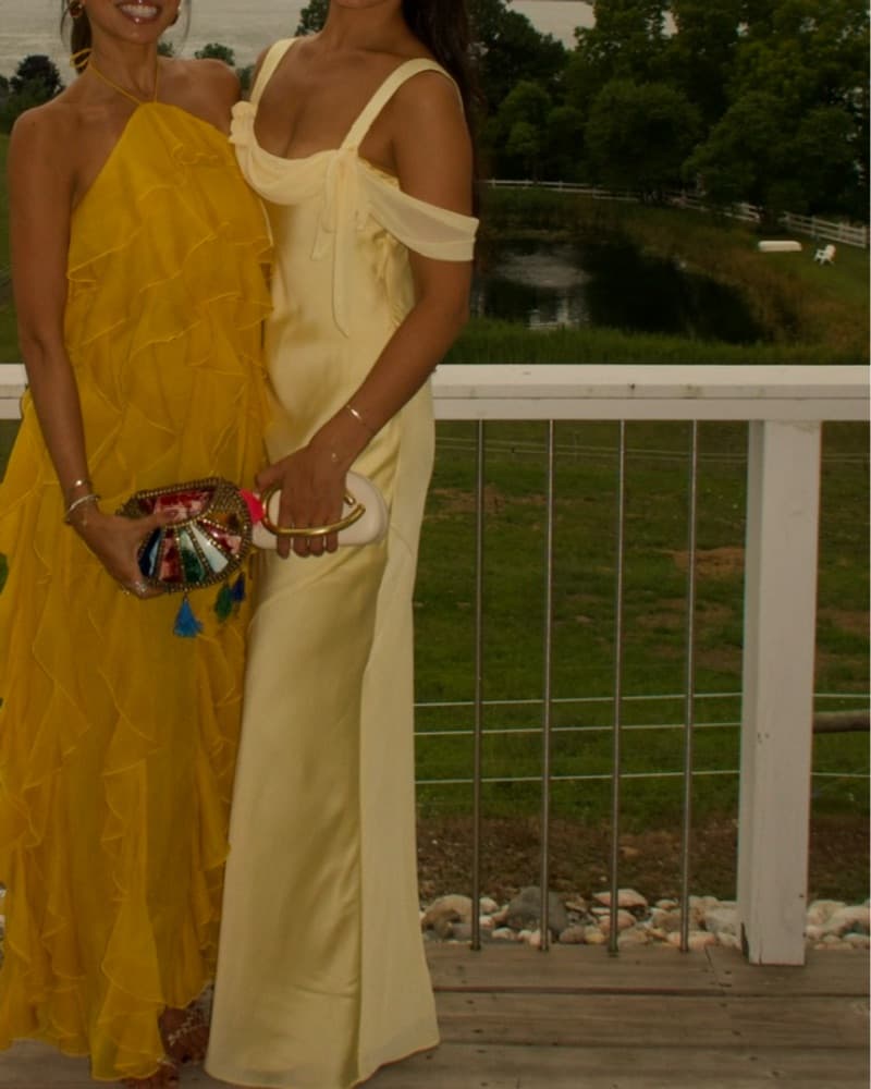 Yellow Bridesmaid Dress - Image 2