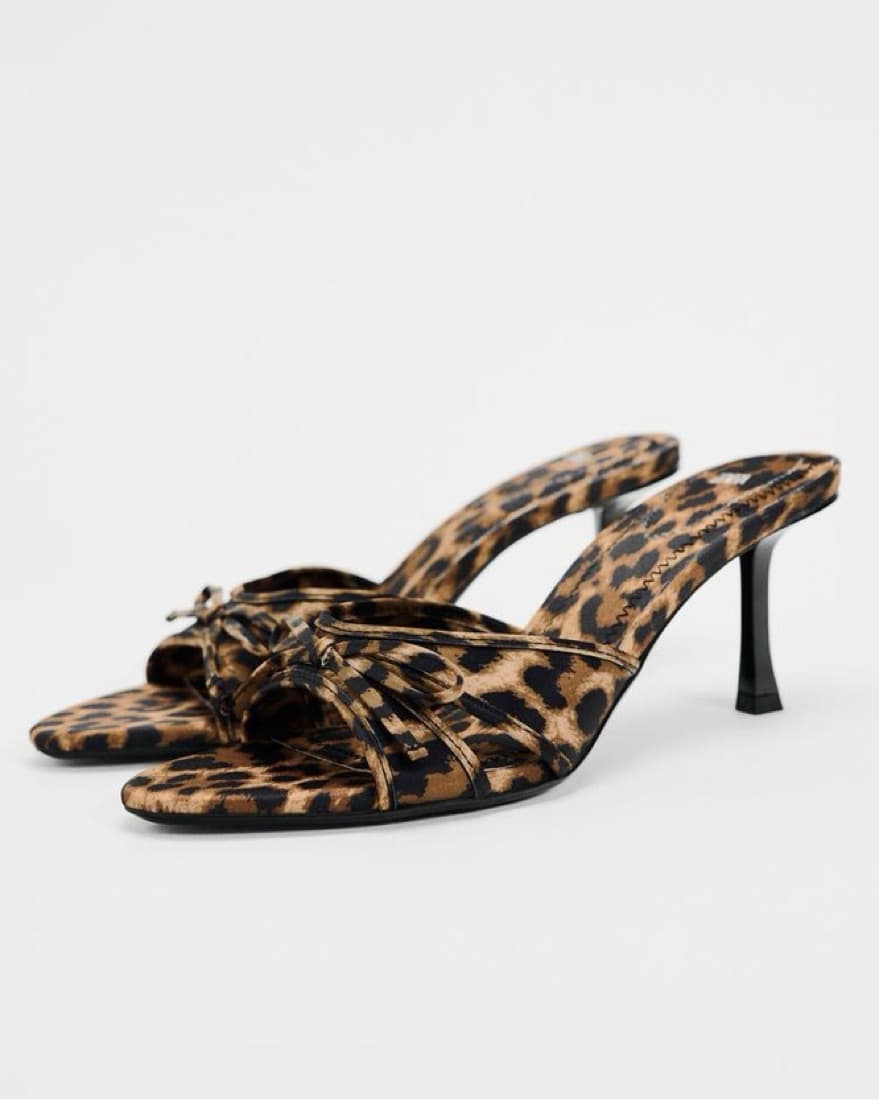 Leopard Print Kitten Heel - Image 1