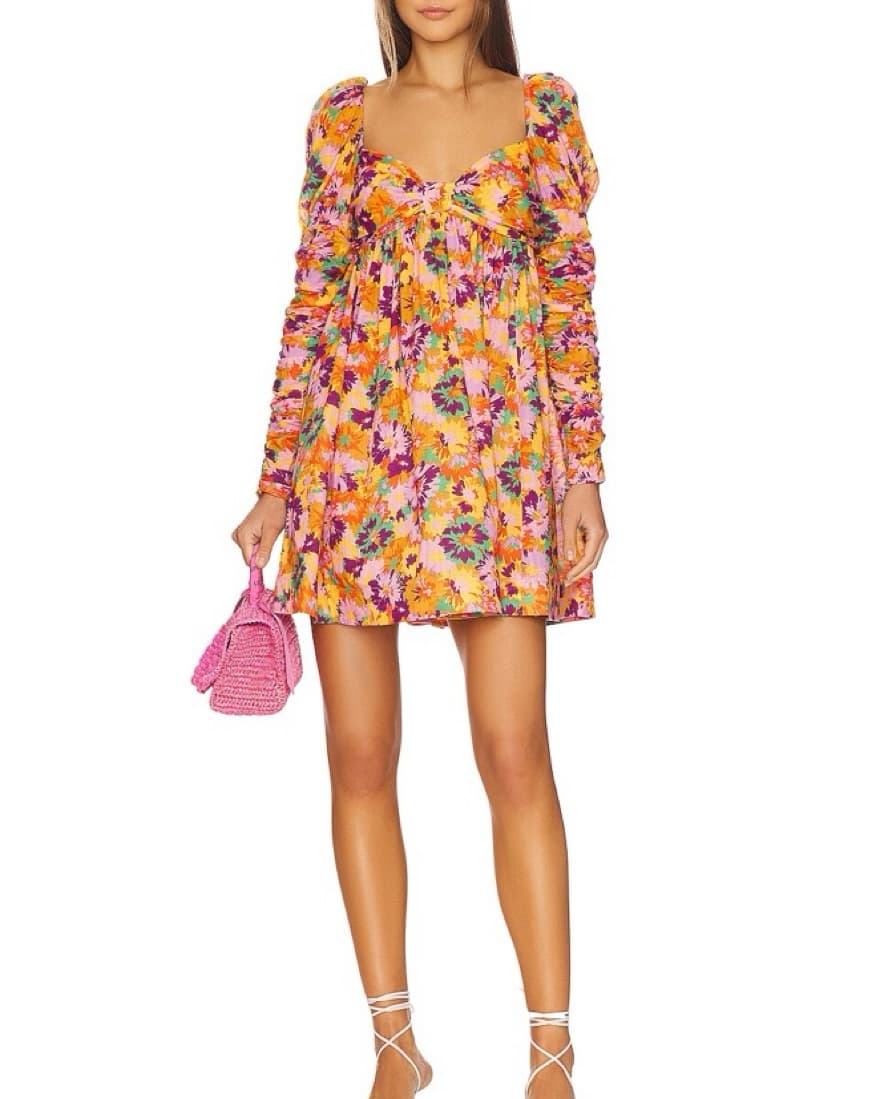 ZIMMERMANN Longsleeve Short Floral Dress - Image 6