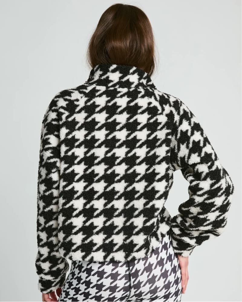 Year Of Ours Houndstooth Lucia Half Zip - Image 4