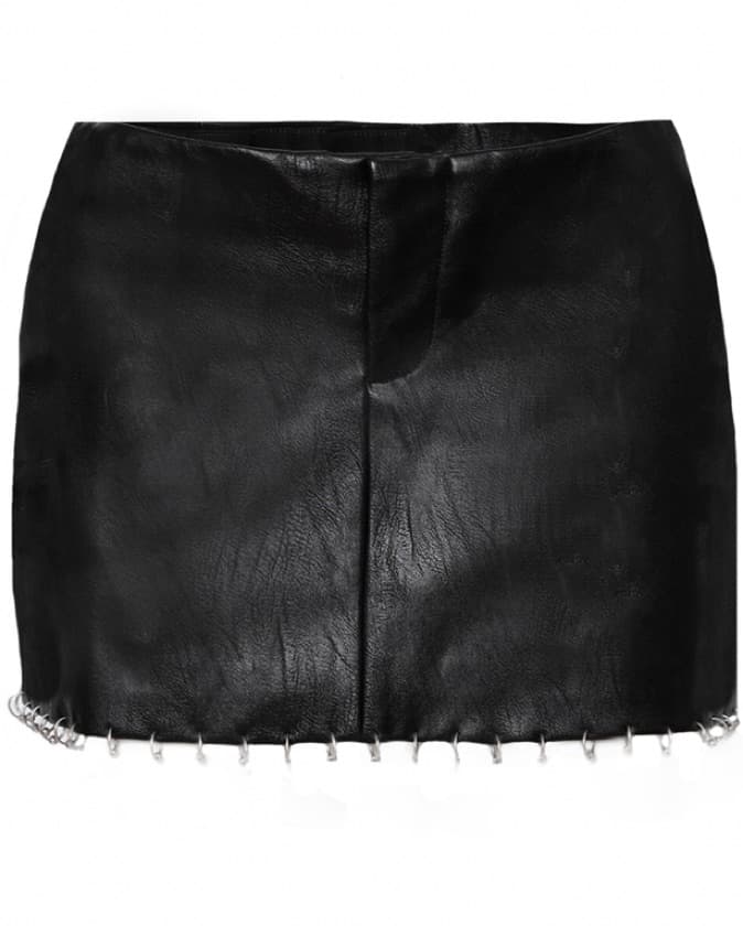 IAMGIA Black Faux Leather Mini Skirt  - Image 2