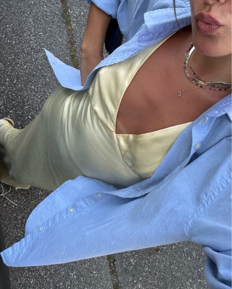 ISABEAU SATIN MAXI DRESS - Image 1