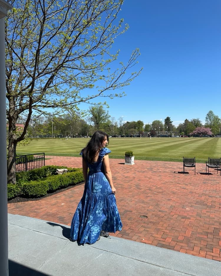 Long Blue Free People Dress  - Image 1