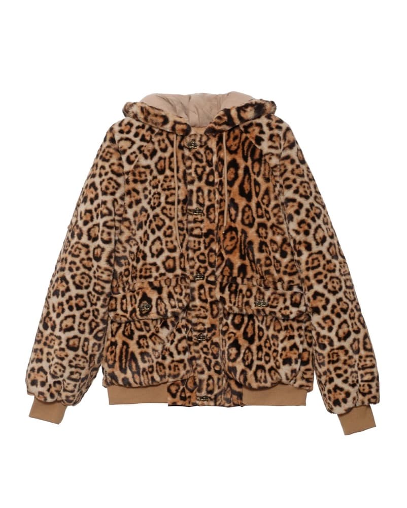 Fashionable Leopard Print Hoodie - Image 1