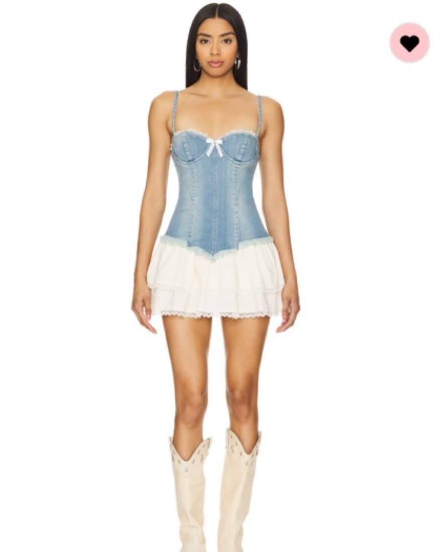 LOBA x Revolve  Alba Mini Dress In Blue - Image 5