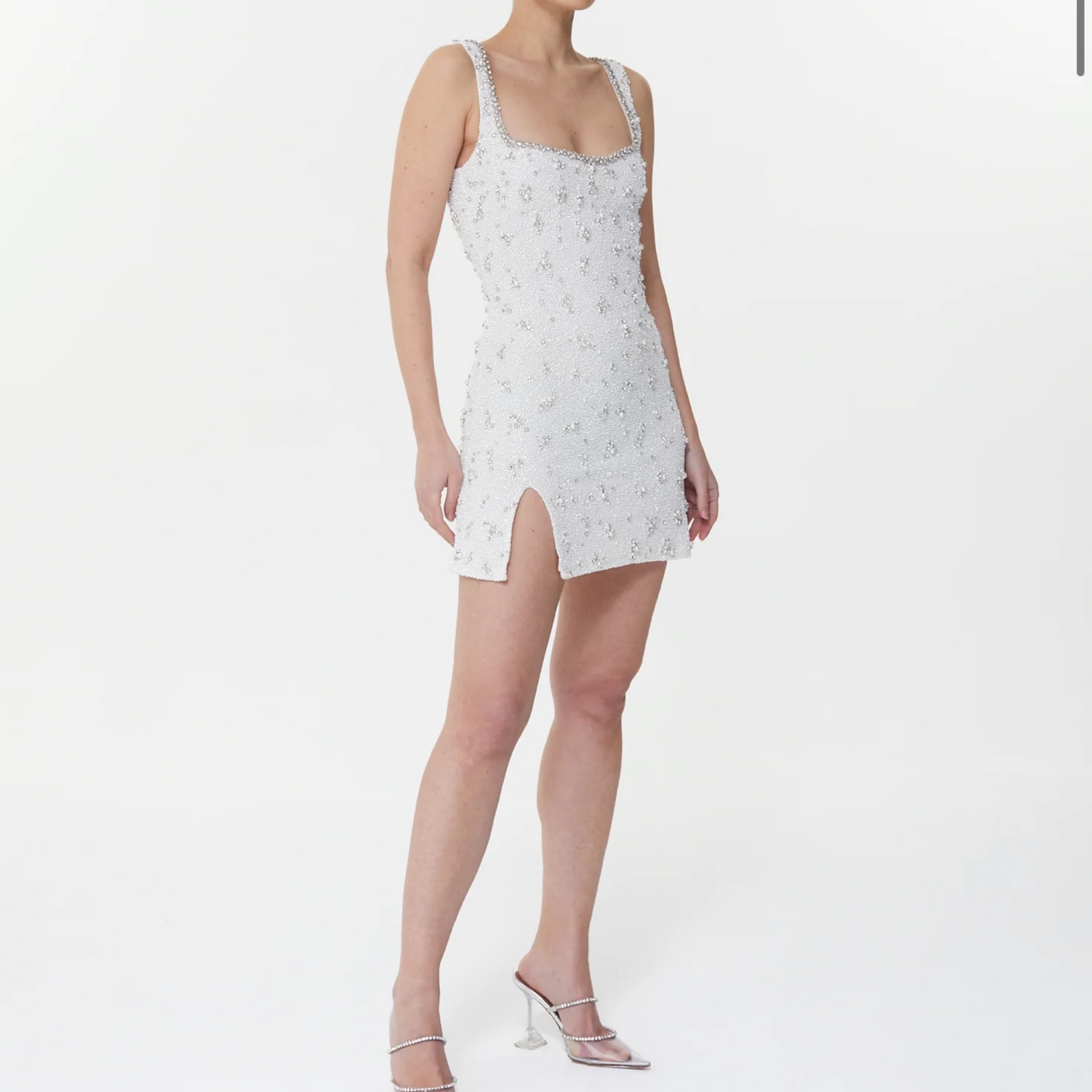 Clio Peppiatt Bridal Crystal Mini Dress  - Image 2