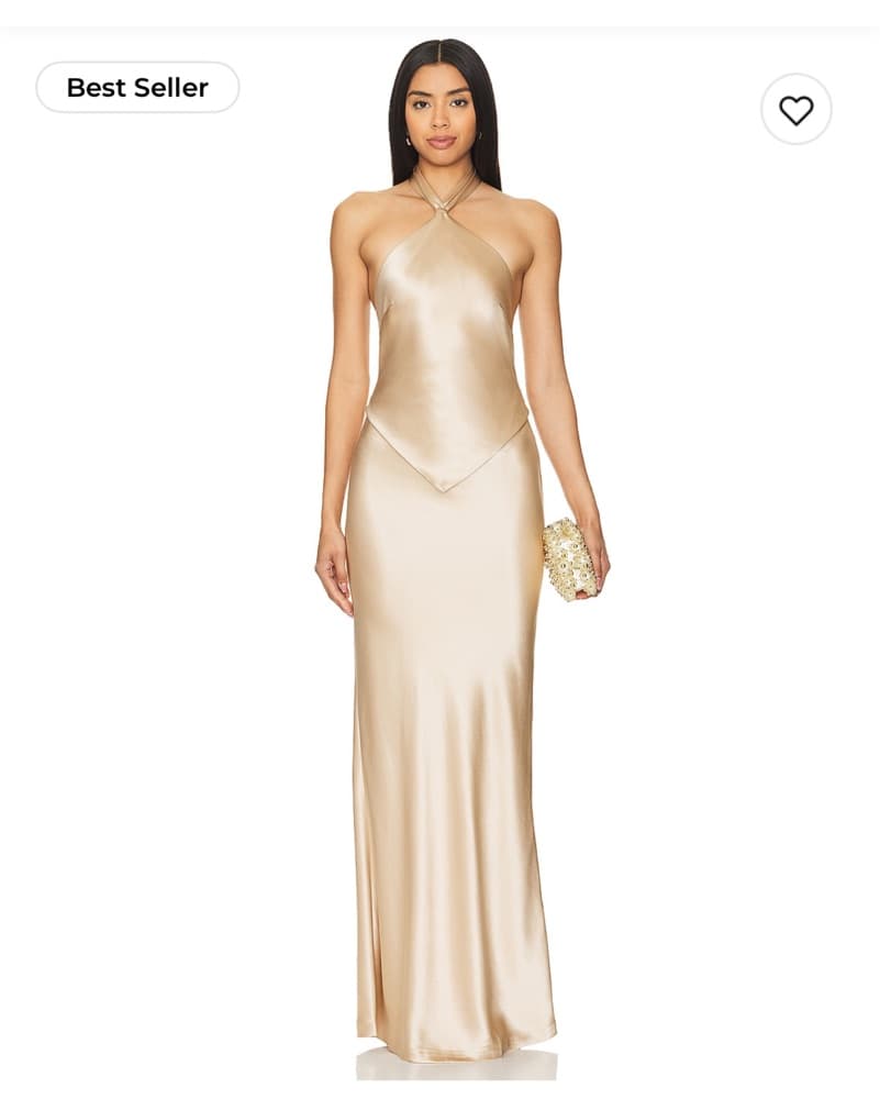 Retrofete Nude Dress - Image 1
