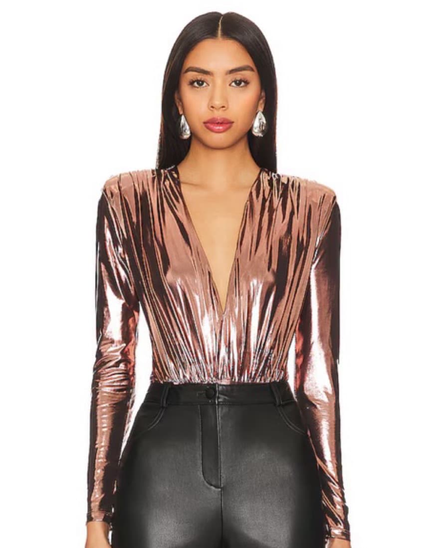 Opal Body Suit in Rose Gold Line & Dot - Image 2