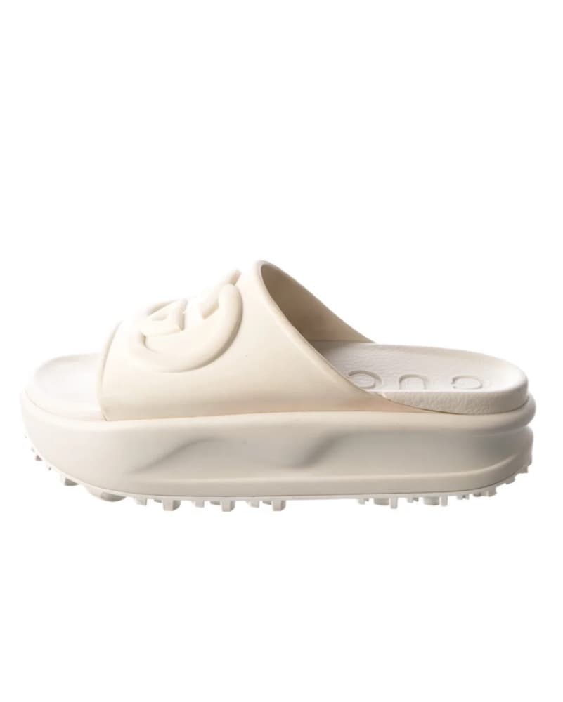 Gucci Interlocking Soft Rubber SLIDES  - Image 2