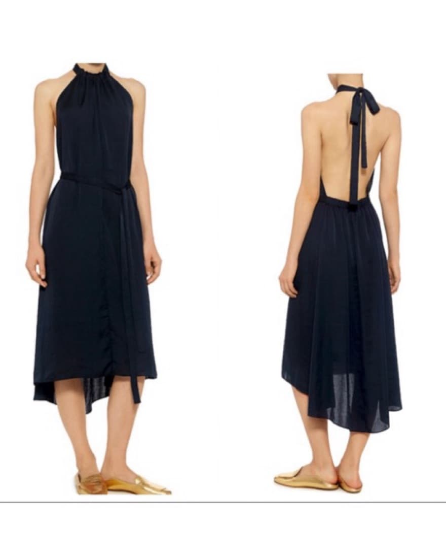 Theory Navy Slip Dress - Image 1