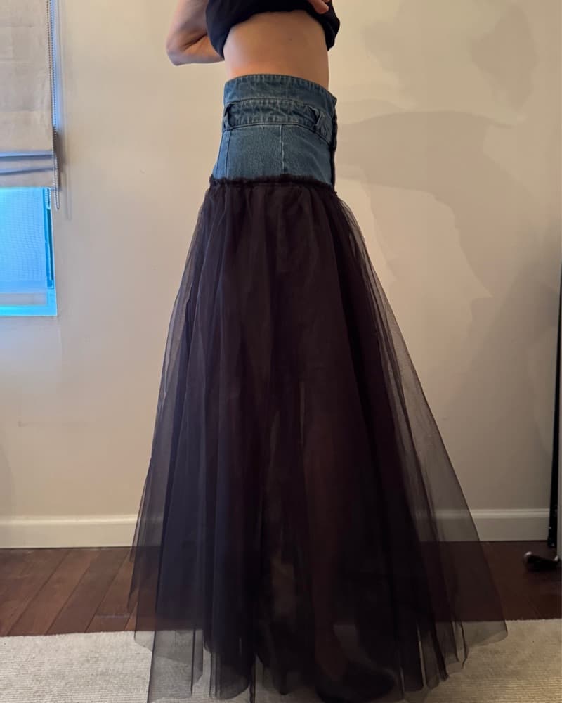 Pilcro Tulle & Denim Skirt!  - Image 2