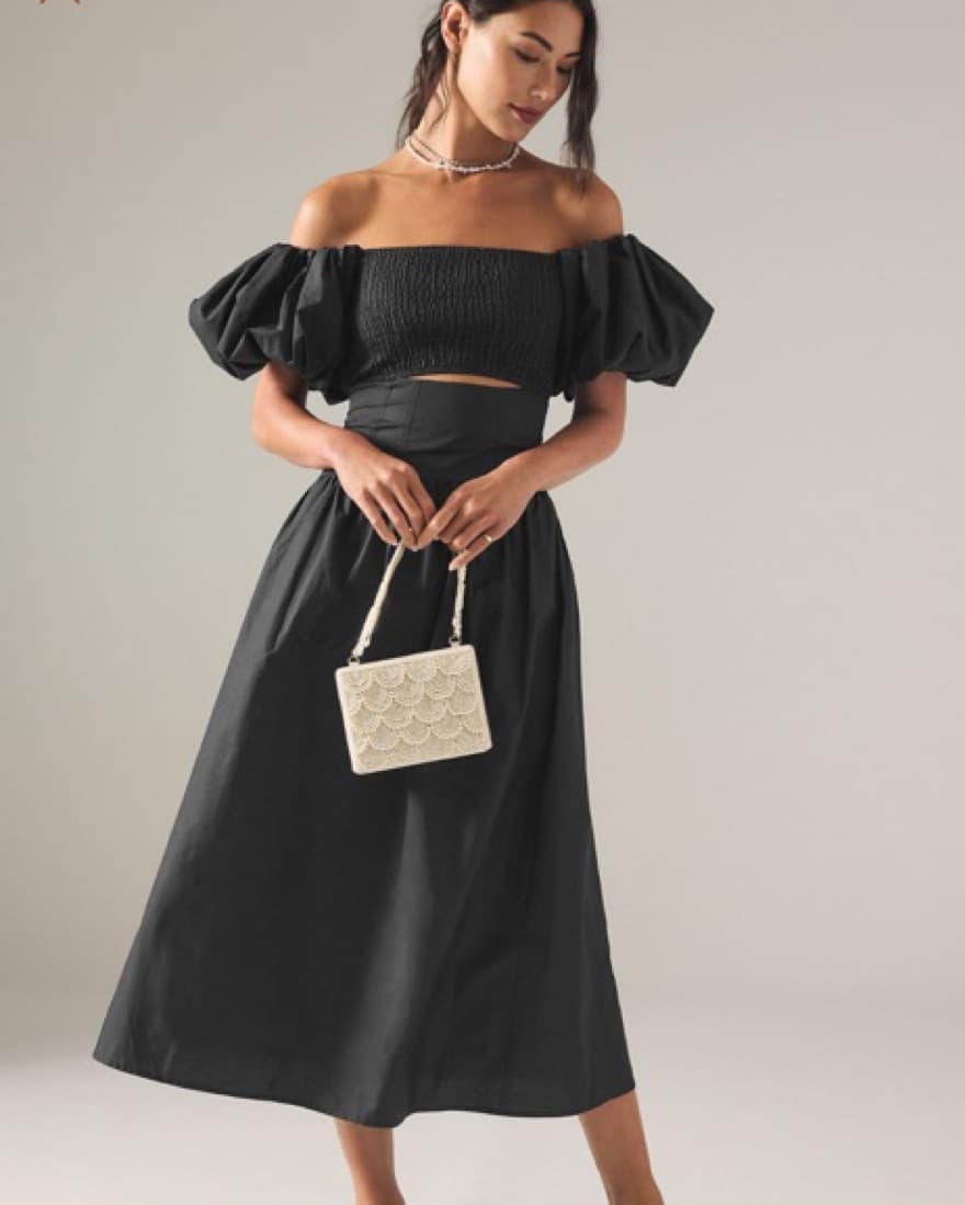 Moon River Off Shoulder Dress  - Image 1
