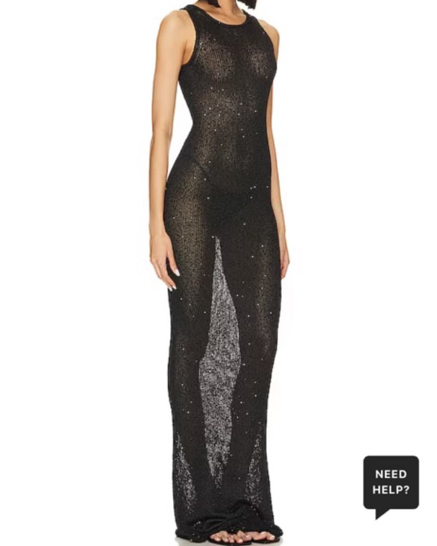 Natalia Maxi Dress in Black - Image 1