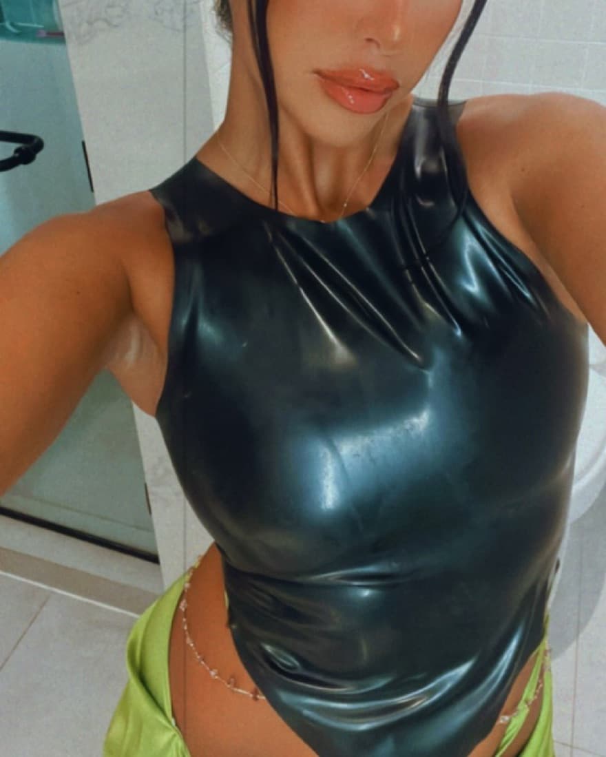 Black Latex Top  - Image 2