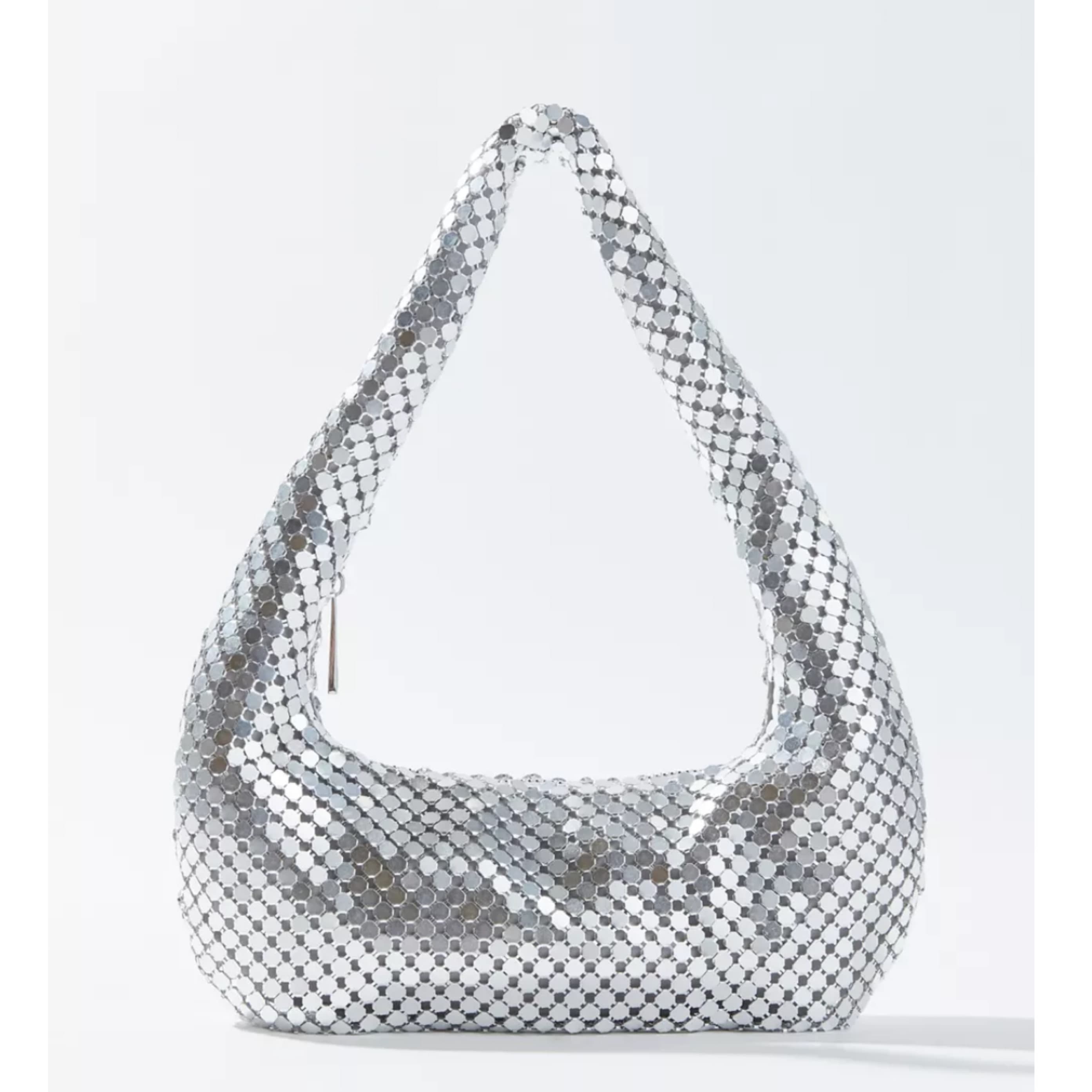 Silver Chain Mail Shoulder Bag - Image 4