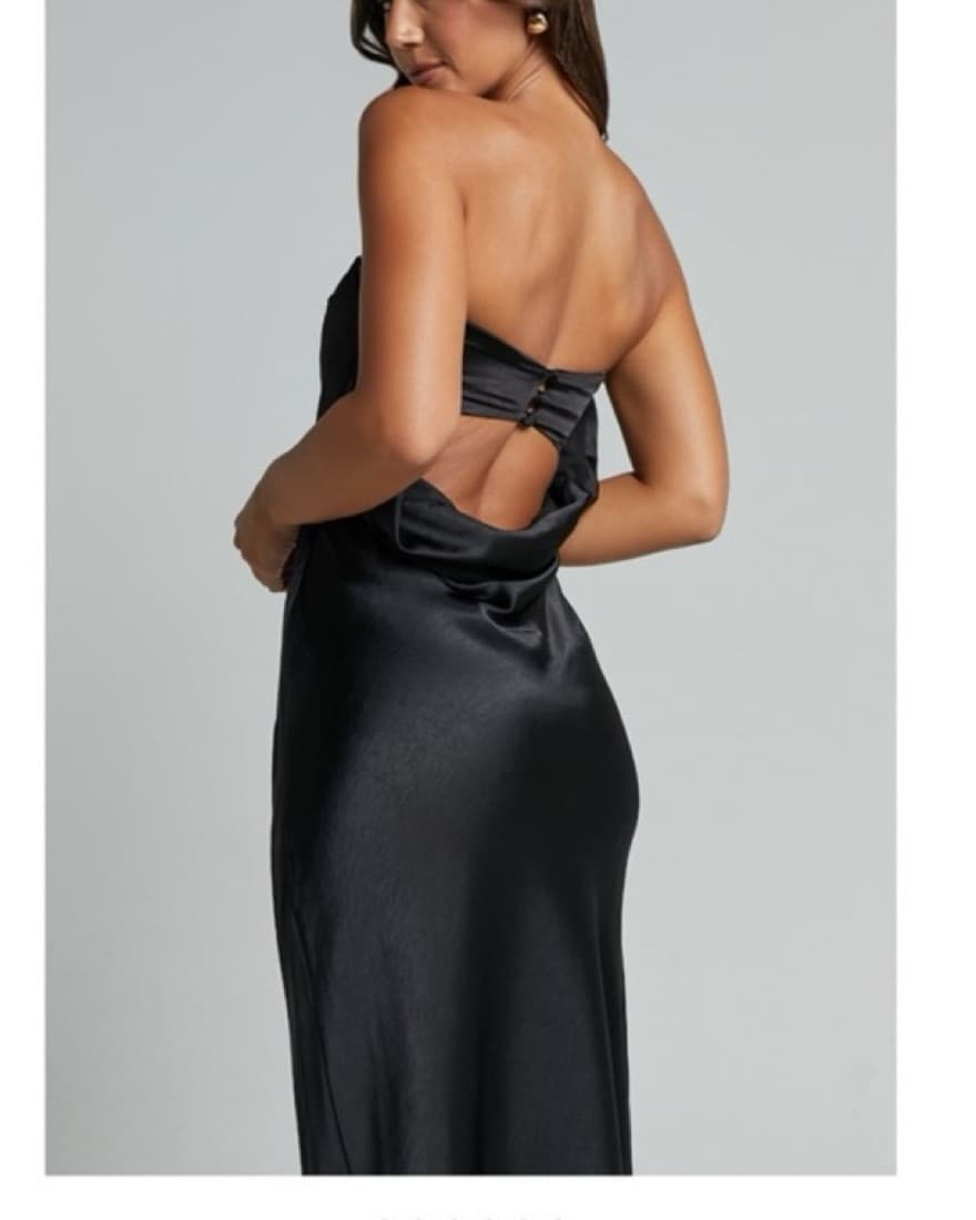 Showpo Black Slik Maxi  - Image 2