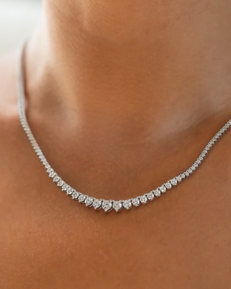 Diamond Tennis Necklace - Image 1