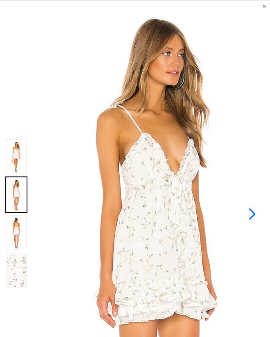 Majorelle Penny Dress in White Field - Image 2