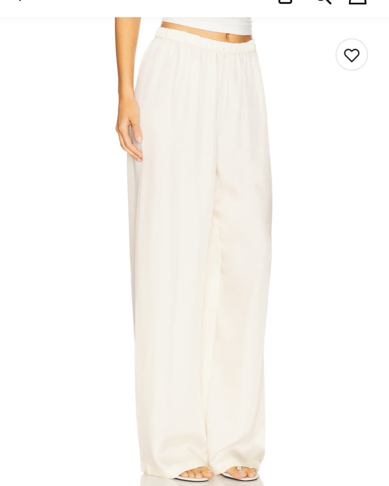 Enza Costa Fluid Pant in Antique Cream - Image 2