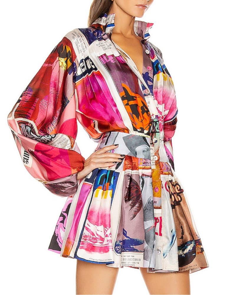 ZIMMERMANN Wavelength Long Sleeve Dress - Image 2