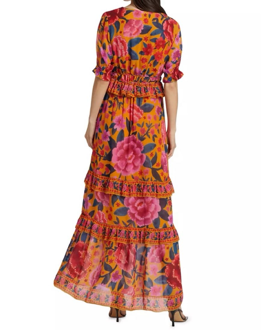 Farm Rio Floral Dream Maxi Dress - Image 3