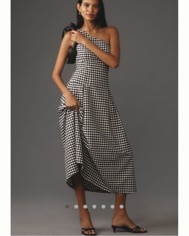 Anthropologie Gingham Midi Dress - Image 1