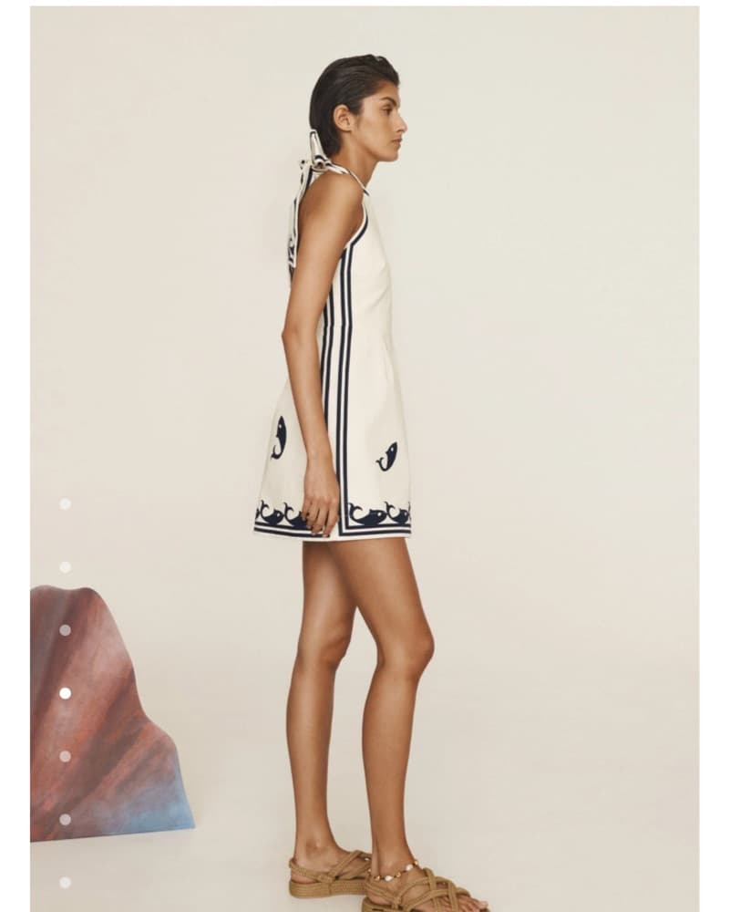 Alémais Marine Mini Dress - Image 4