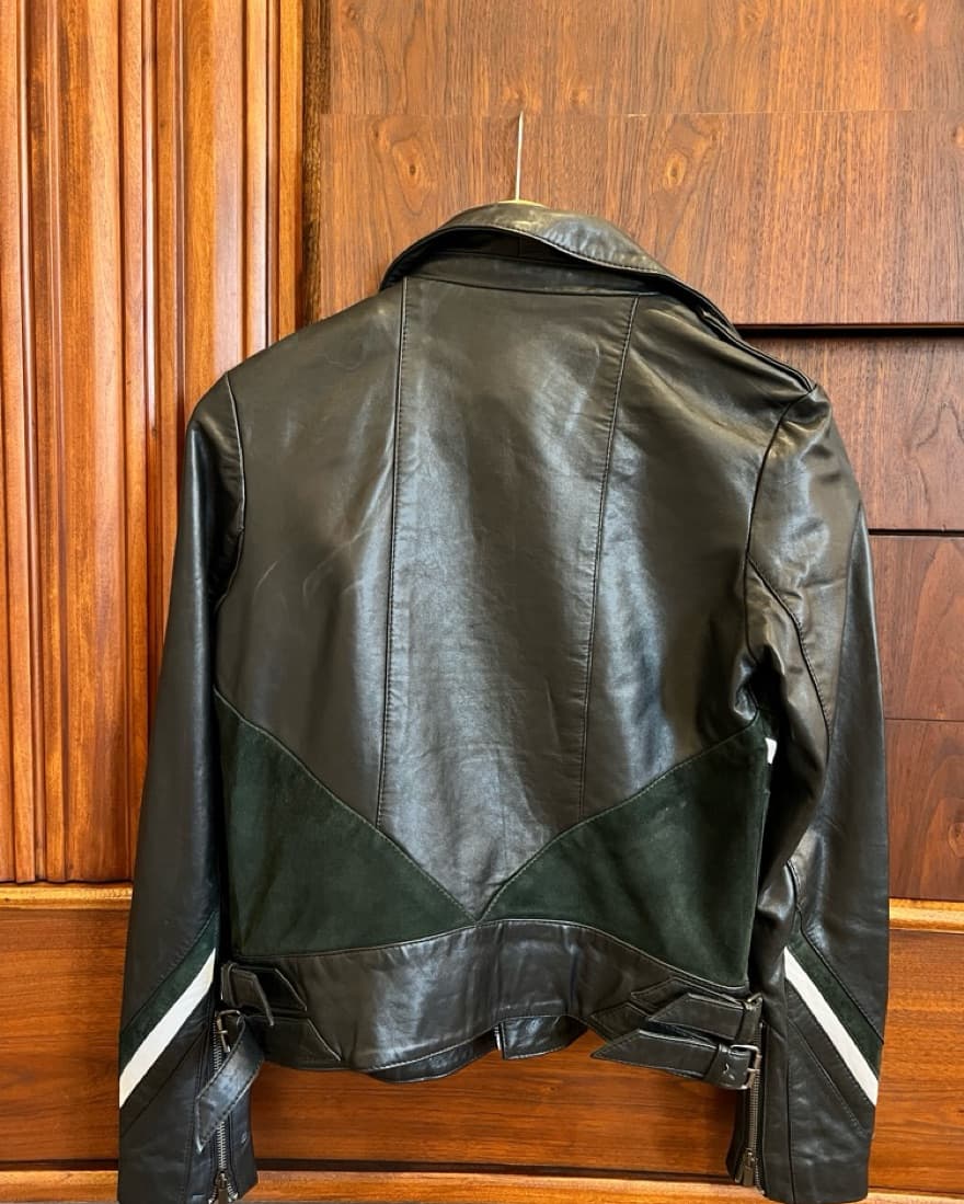 Neiman Marcus Lamb Moto Leather Jacket - Image 2