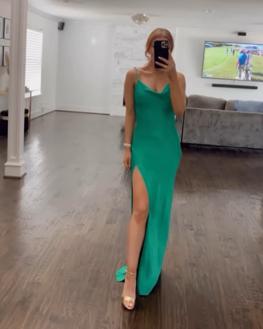 Meshki Cowl Neck Backless Formal Gown - Image 6