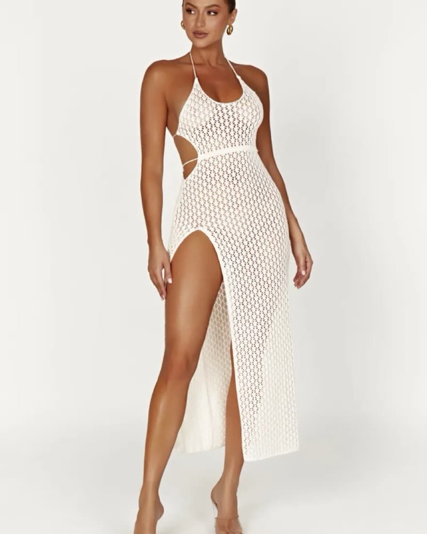 Meshki Crochet Dress - Image 4