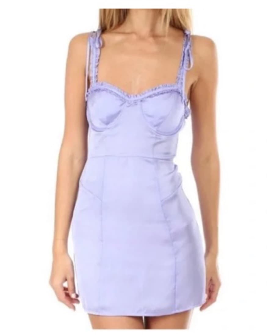 Light Purple Slip Dress - Image 2