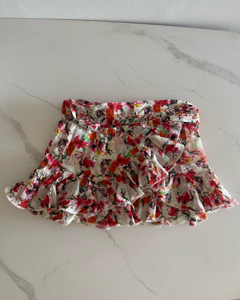 Kai Lani Floral Wrap Skirt - Image 2