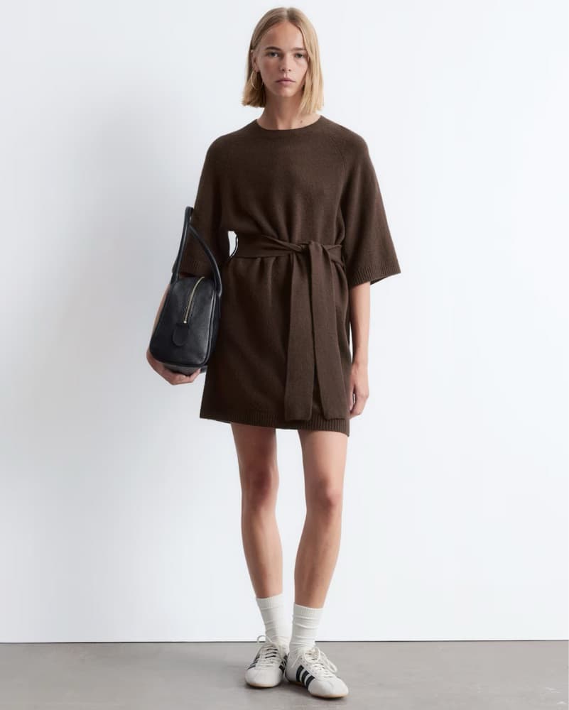 Knitted T-Shirt Mini Dress - Image 1