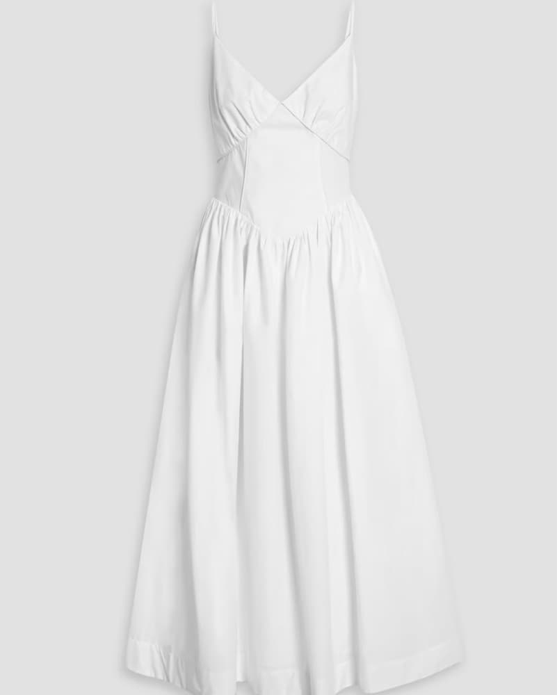 Nicholas Becker Cotton-poplin Midi Dress - Image 3