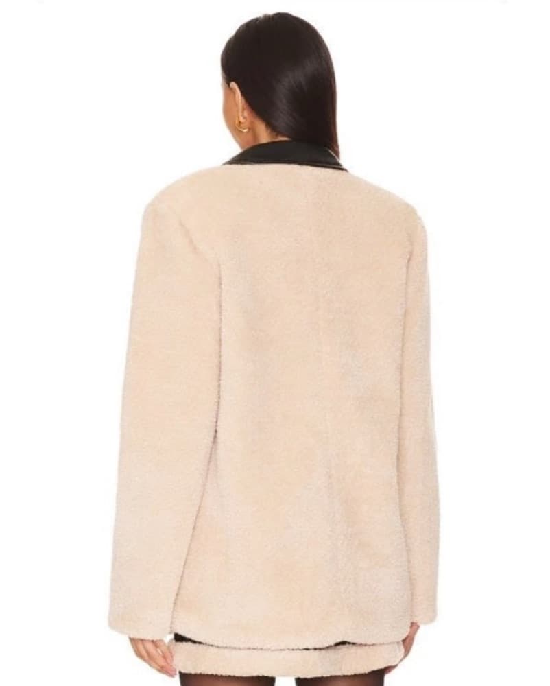 WeWoreWhat Sherpa Vegan Leather Blazer - Image 5
