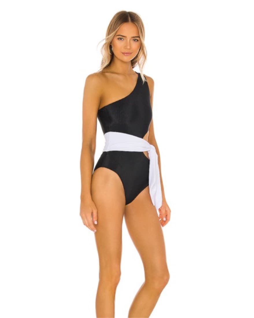 One Shoulder Cutout Swimsuit - Image 2