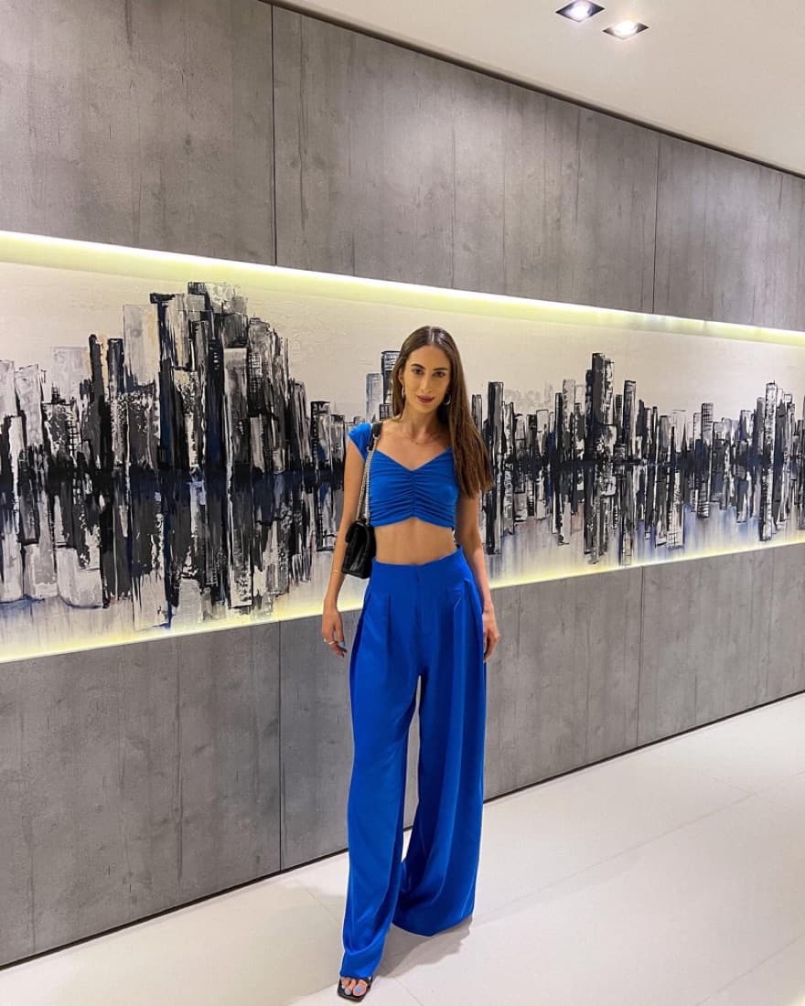 Blue Zara Pants Set - Image 1