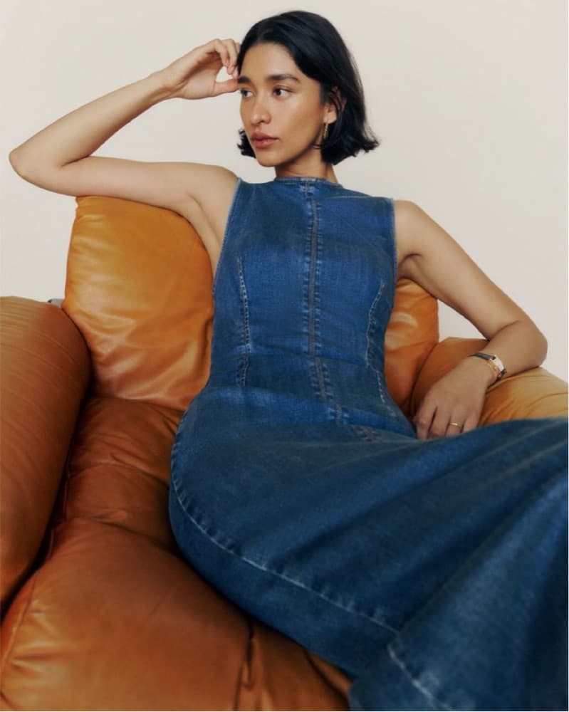 Reformation Denim Midi Dress - Image 4