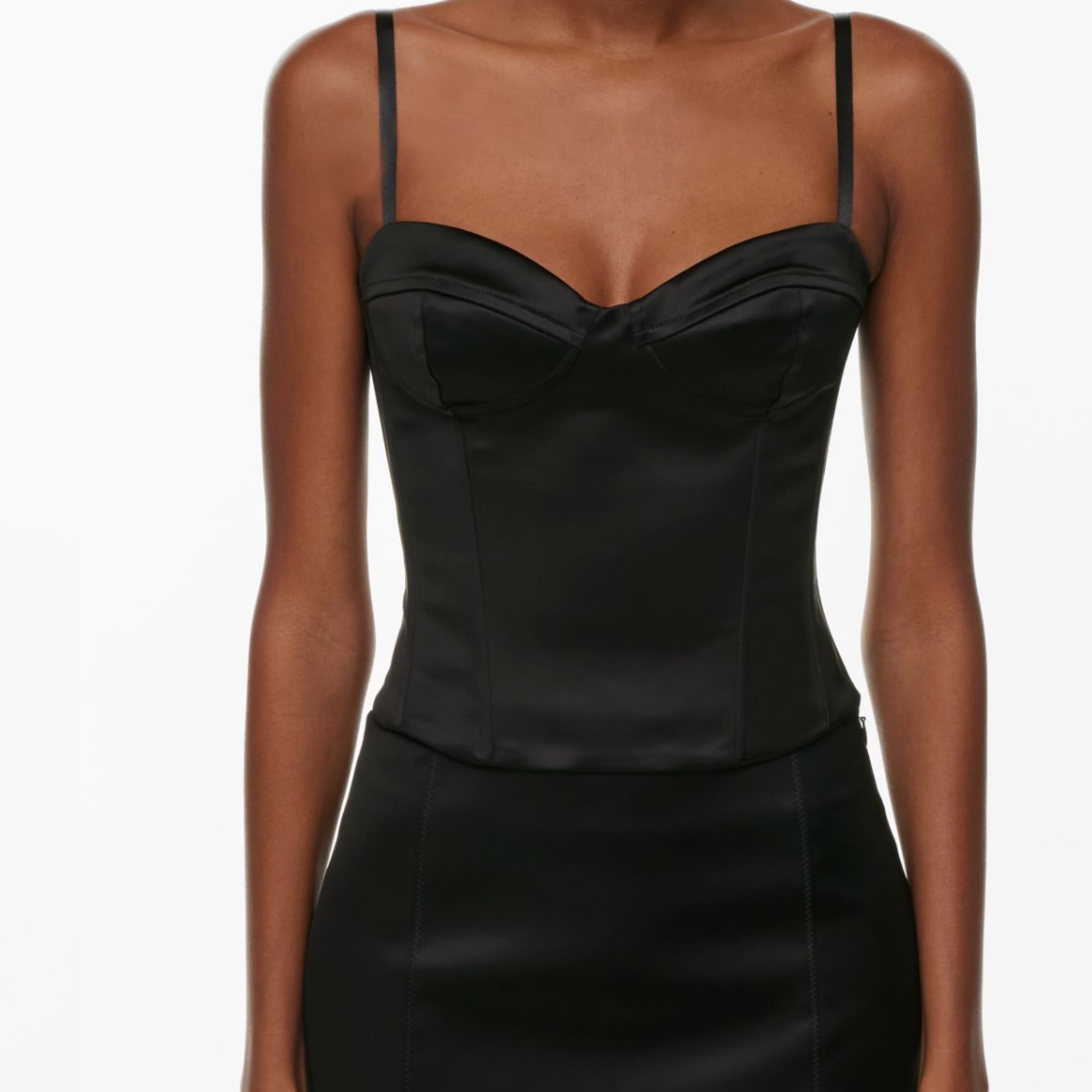 Aritzia Dazzle Satin Bustier - Image 1