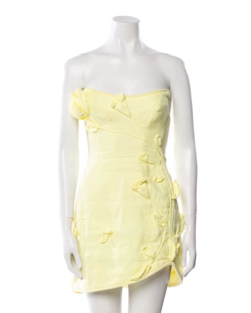 Zimmermann strapless floral mini dress - Image 2