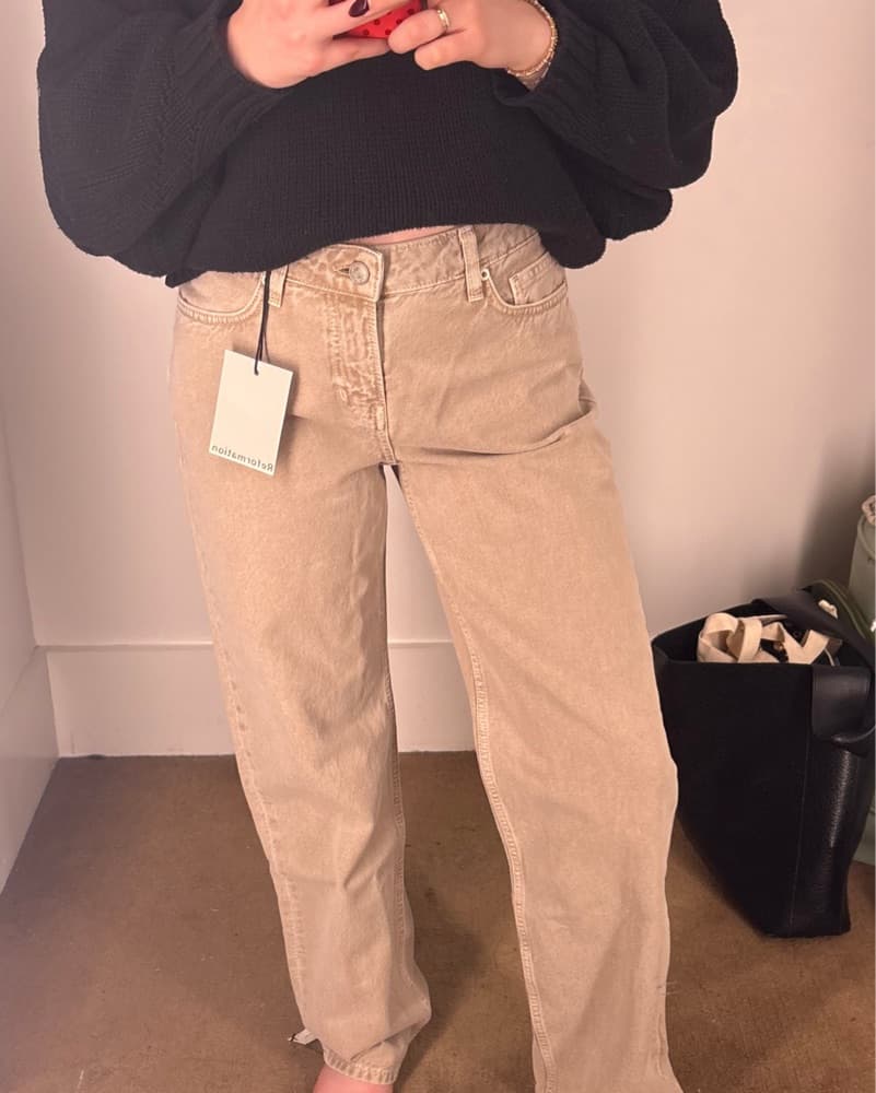 Reformation Tan Charlee Jeans  - Image 6