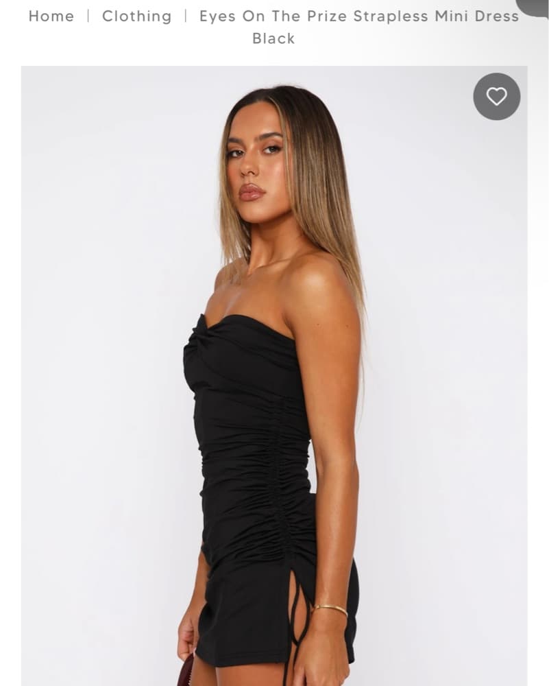 White Fox Eyes On The Prize Mini Dress - Image 2