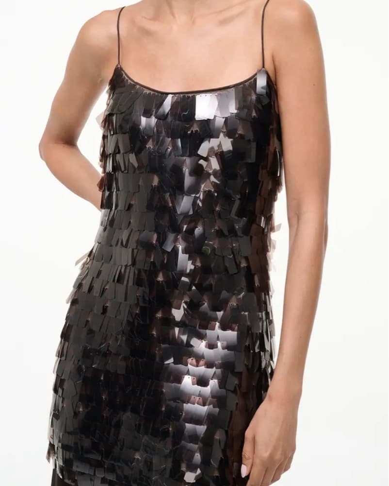 Staud Mesa Dress In Chocolate Brown - Image 4