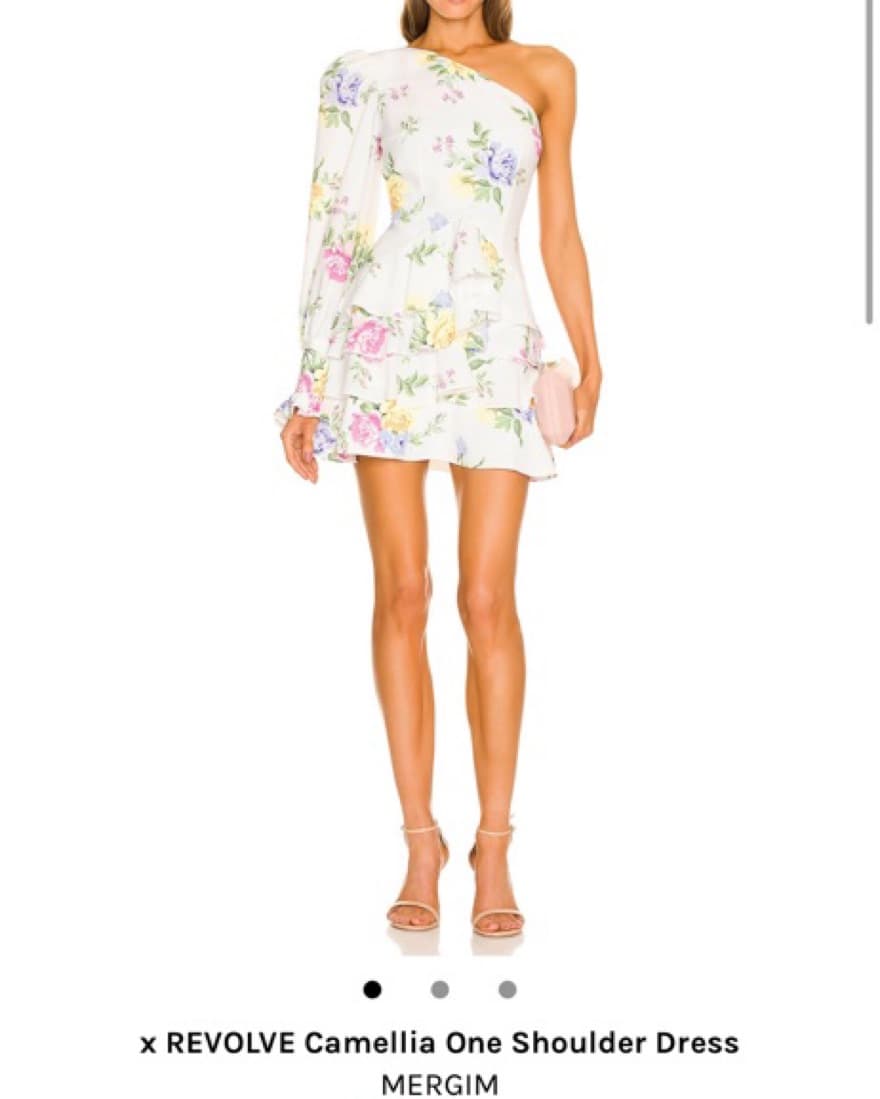 Camellia one shoulder floral dress - Image 1