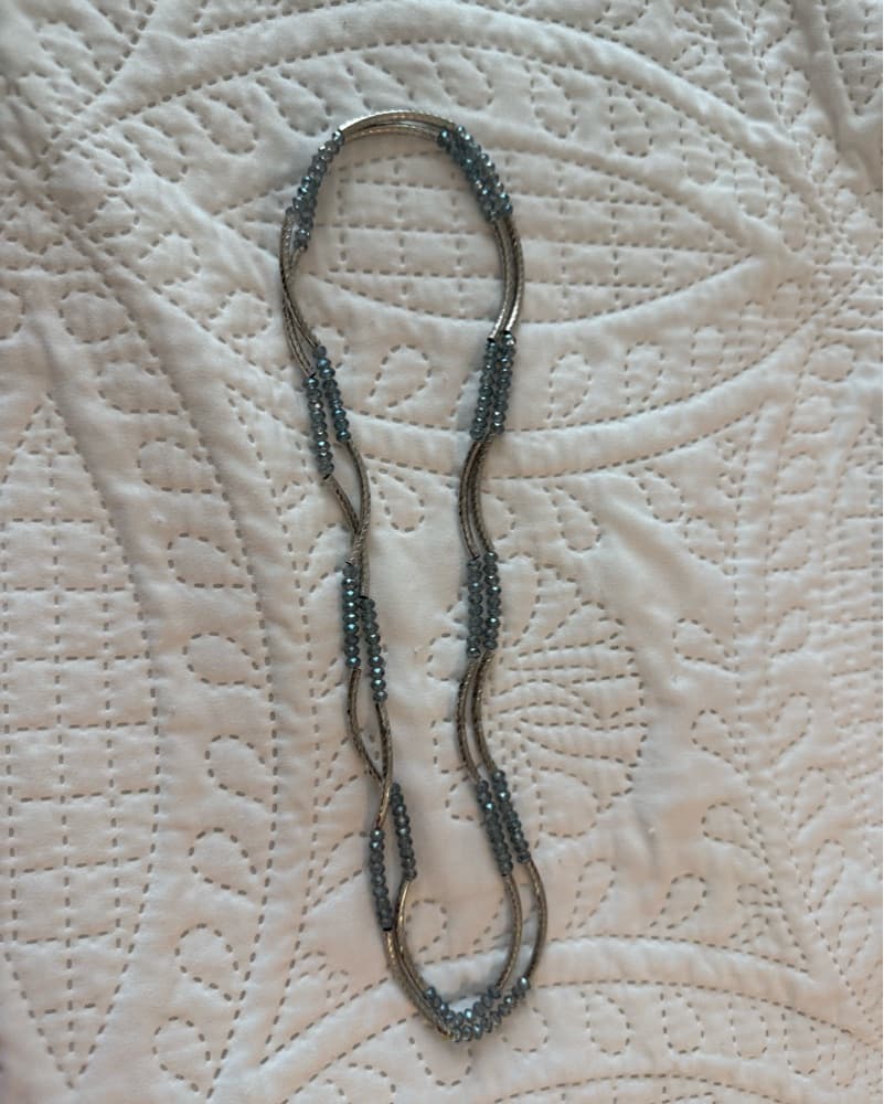 Handmade Silver And Blue Wrap Bracelet - Image 3