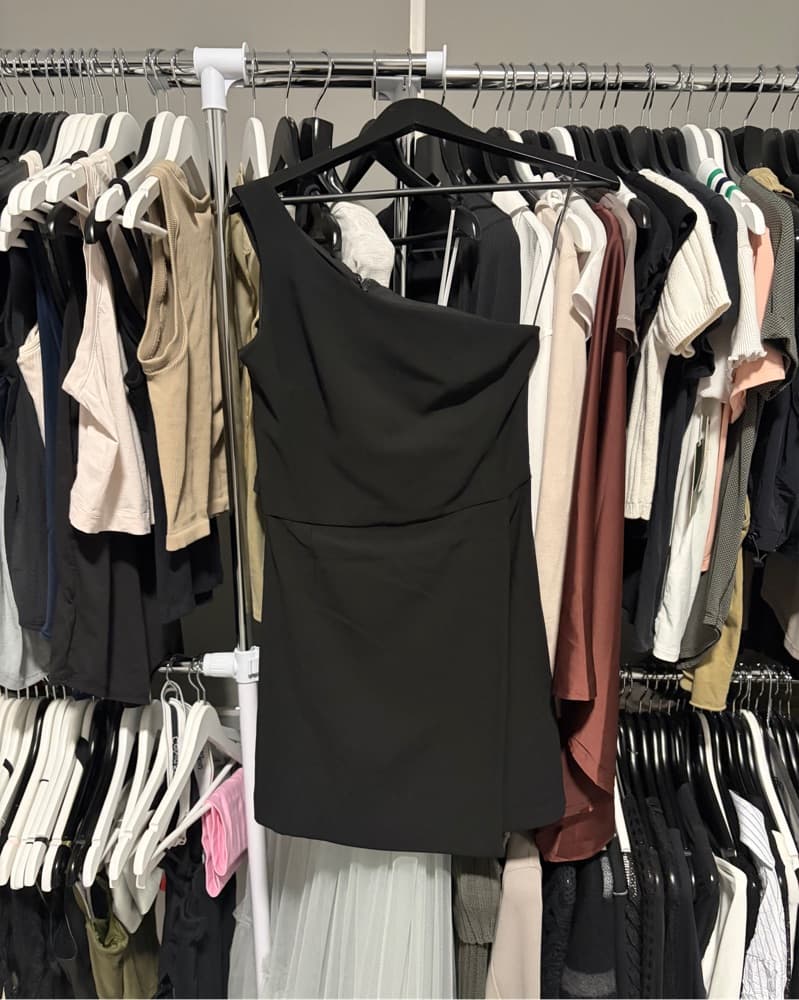 One Shoulder Whisper Envelope Dress - Image 3