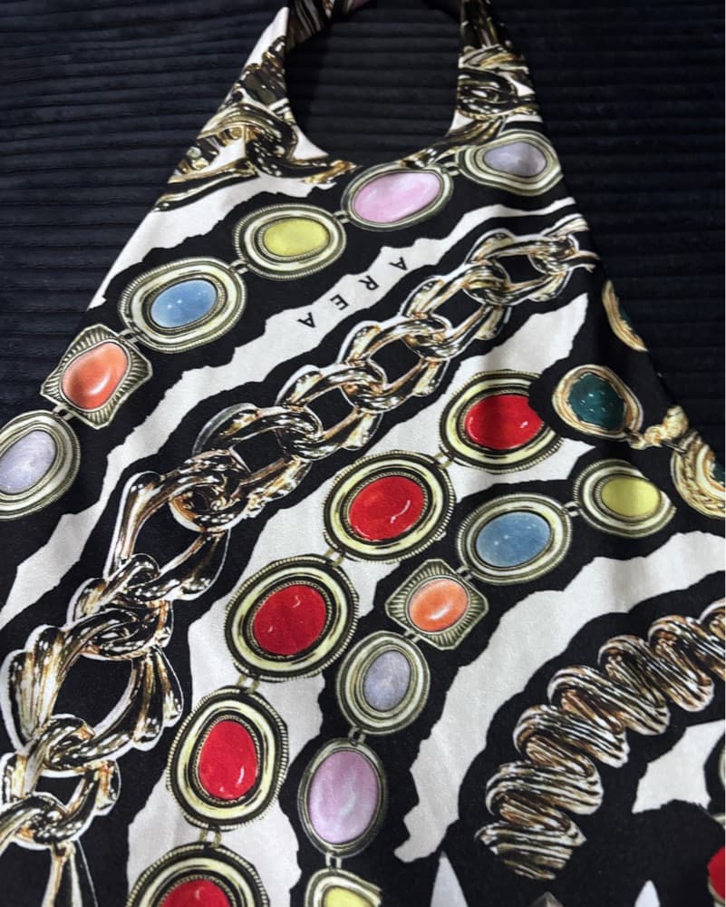 AREA Geometric Pattern Dress - Image 2