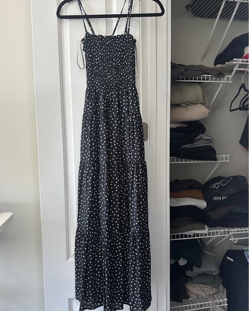 Polka Dot Maxi Dress Abercrombie XXS - Image 1