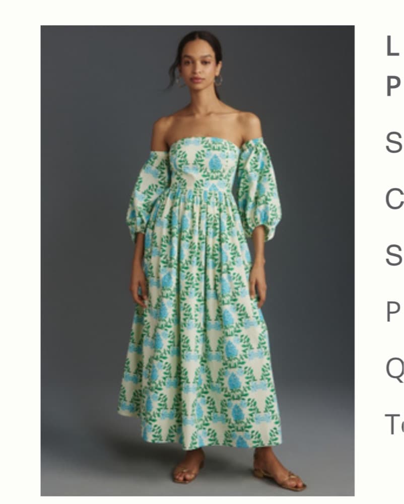 Anthropologie Long Sleeve Midi Dress - Image 4